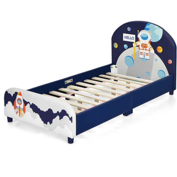 Child's Bedroom Furniture - Kid's Bed with Headboard and Footboard - Ideal for Toddlers Transitioning to Big-Kid Beds