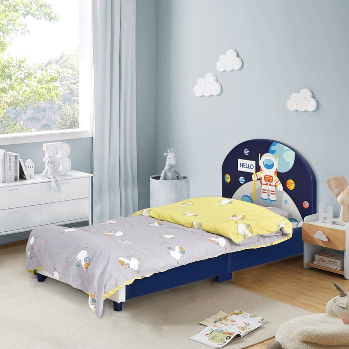 Child's Bedroom Furniture - Kid's Bed with Headboard and Footboard - Ideal for Toddlers Transitioning to Big-Kid Beds