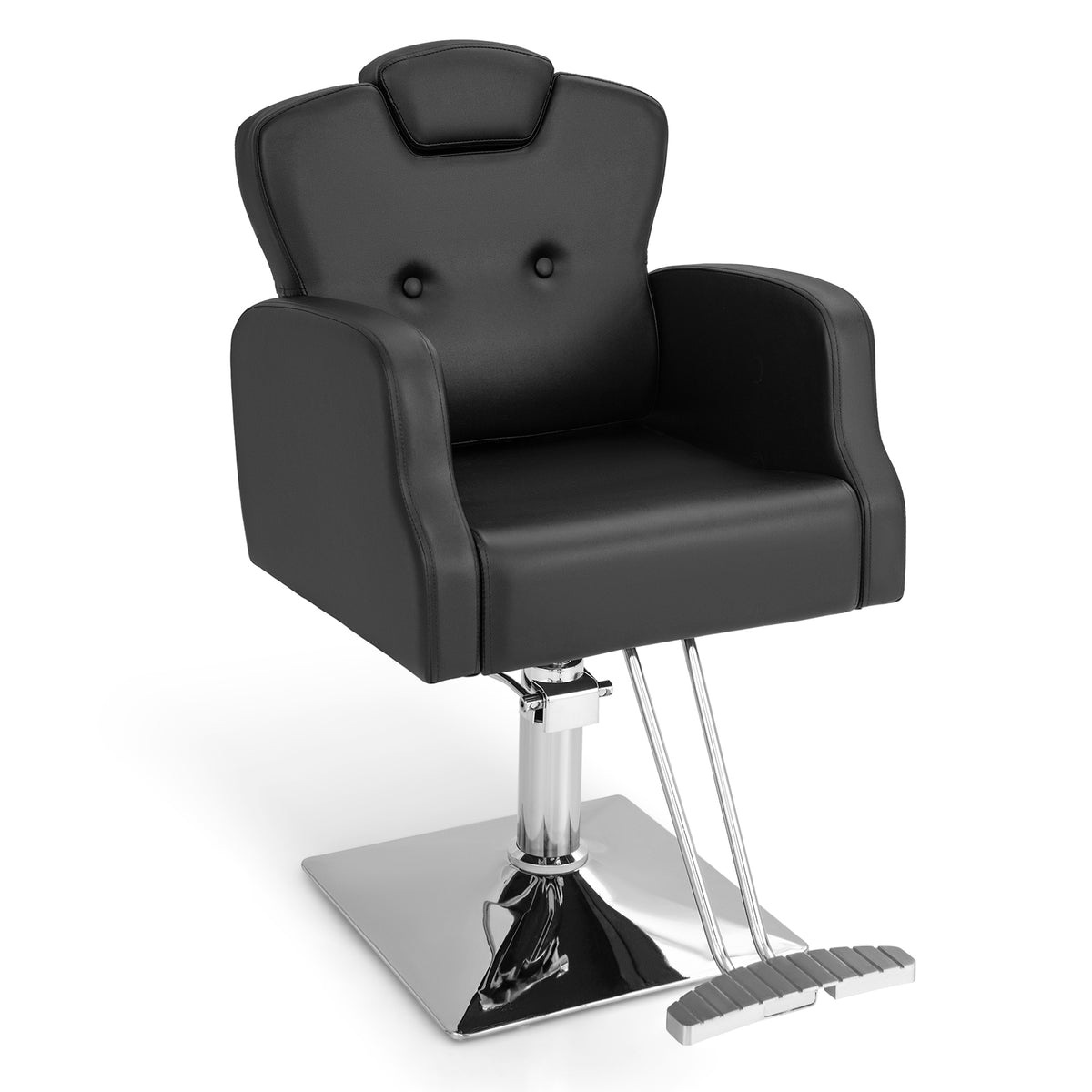 Heavy Duty Hydraulic Barber Chair - Salon Chair With 360 Degree Swivel Functionality - Ideal for Hairdressers and Barbershops
