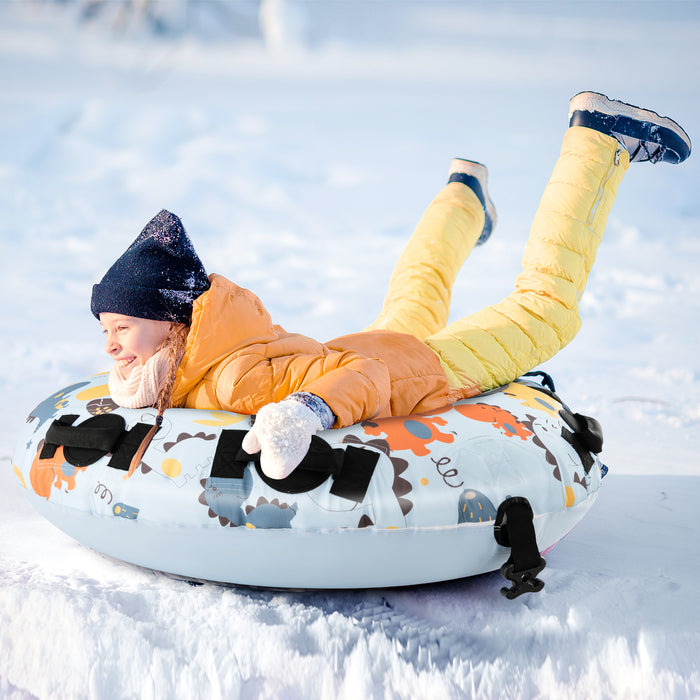 Heavy Duty 52 Inches Snow Tube - Premium Oxford Cover and Durable Construction - Ideal for Winter Fun and Snow Adventures