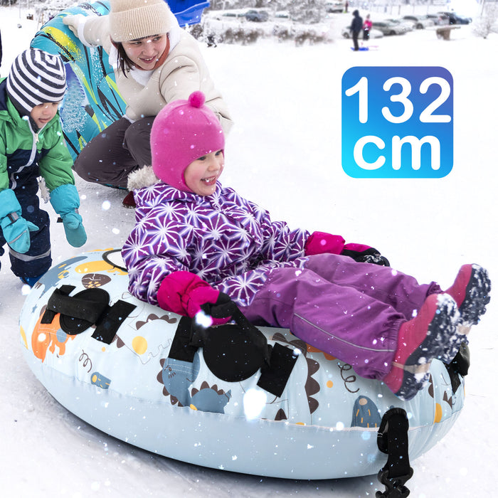 Heavy Duty 52 Inches Snow Tube - Premium Oxford Cover and Durable Construction - Ideal for Winter Fun and Snow Adventures