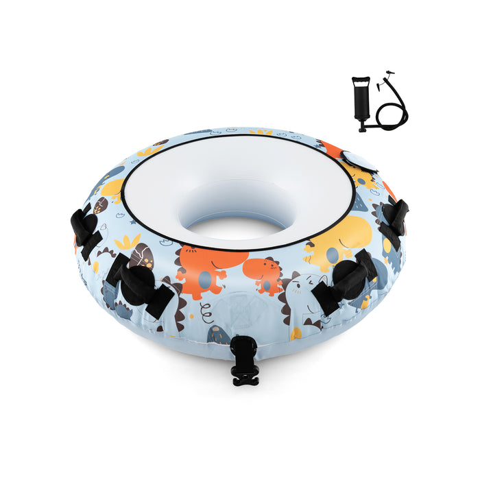 Heavy Duty 52 Inches Snow Tube - Premium Oxford Cover and Durable Construction - Ideal for Winter Fun and Snow Adventures