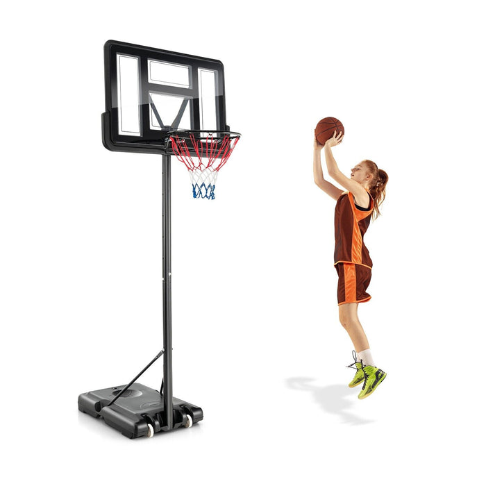 Hydra-Rise Model 305 - Portable Basketball Hoop System with Height Adjustability, Wheels and Backboard - Great For All Ages, Foster Competitive Play at Home or Schools
