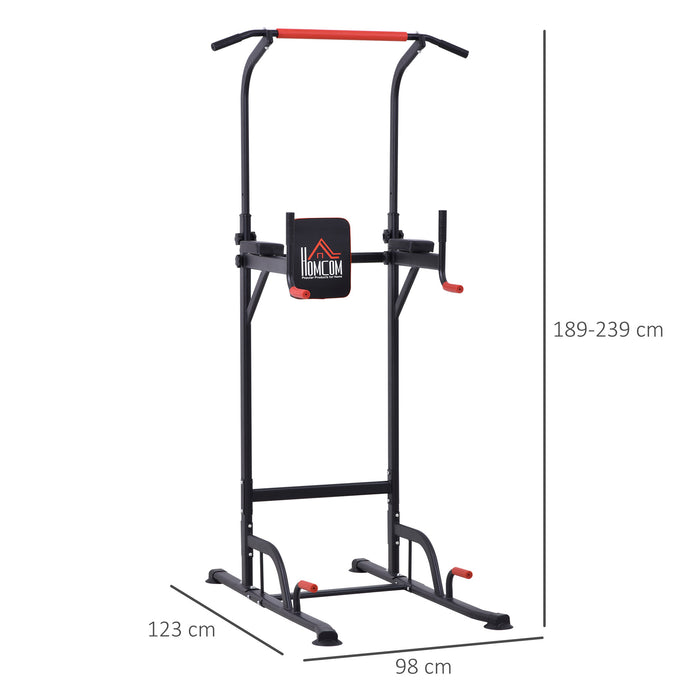 Pull Up Power Tower Station - Versatile Home Gym Workout Equipment for Strength Training - Ideal for Office and Home Fitness Regimens