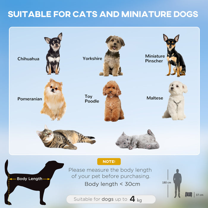 4-in-1 Portable Pet Carrier with Wheels - Telescopic Handle, Foldable Design for Cats and Small Dogs - Ideal for Travel and Mobility Assistance for Pet Owners