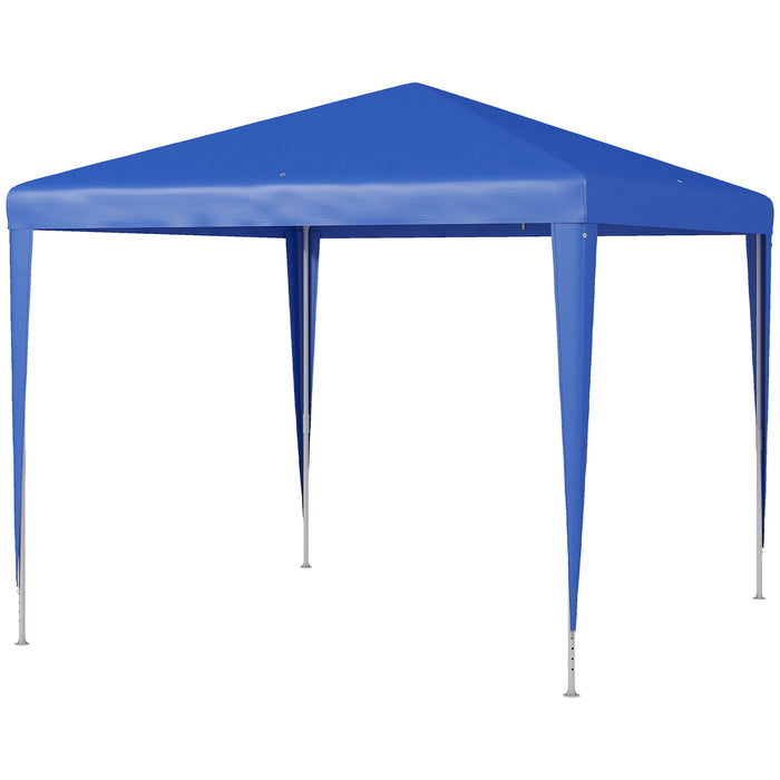 Garden Gazebo Marquee - 2.7m x 2.7m Outdoor Party Tent with Wedding Canopy, Blue - Ideal for Events and Celebrations