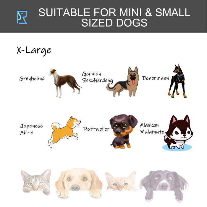 Heavy Duty Foldable Dog Kennel 125x76x81cm - Metal Pet Cage with Double Doors, Removable Tray, Lockable Wheels - Secure and Spacious Playpen for Dogs