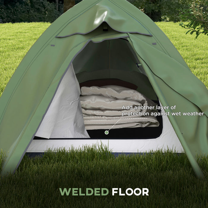 Double Layer Backpacking Shelter for 1-2 People - Waterproof 2000mm Portable Camping Tent with Carry Bag, Lightweight Design - Ideal for Hikers and Outdoor Adventurers
