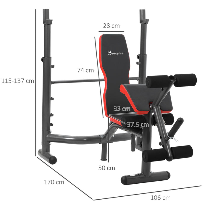 Multifunctional Weight Bench - Comprehensive Workout Station for Full Body Training - Ideal for Arms, Legs, and Abdominal Muscles Fitness Enthusiasts