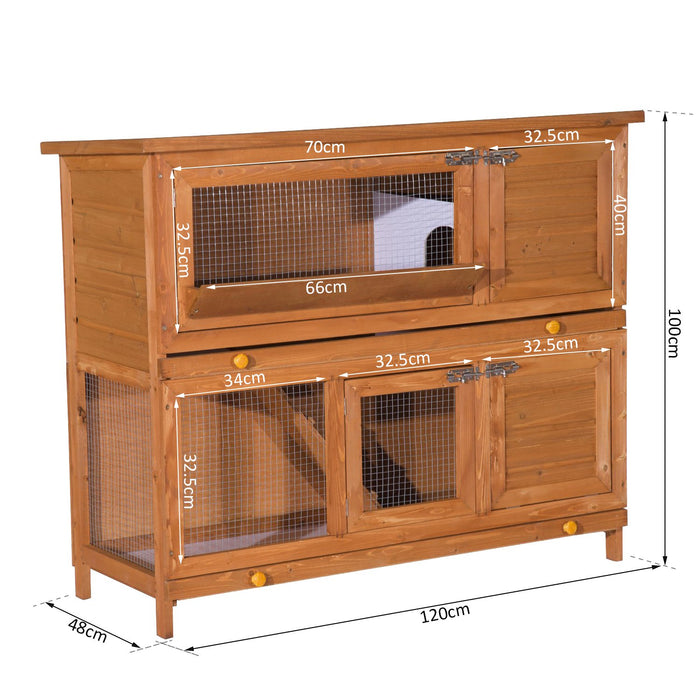 H-Sauce 100 cm - Spacious, Durable Yellow Rabbit Cage - Ideal Home for Pet Rabbits