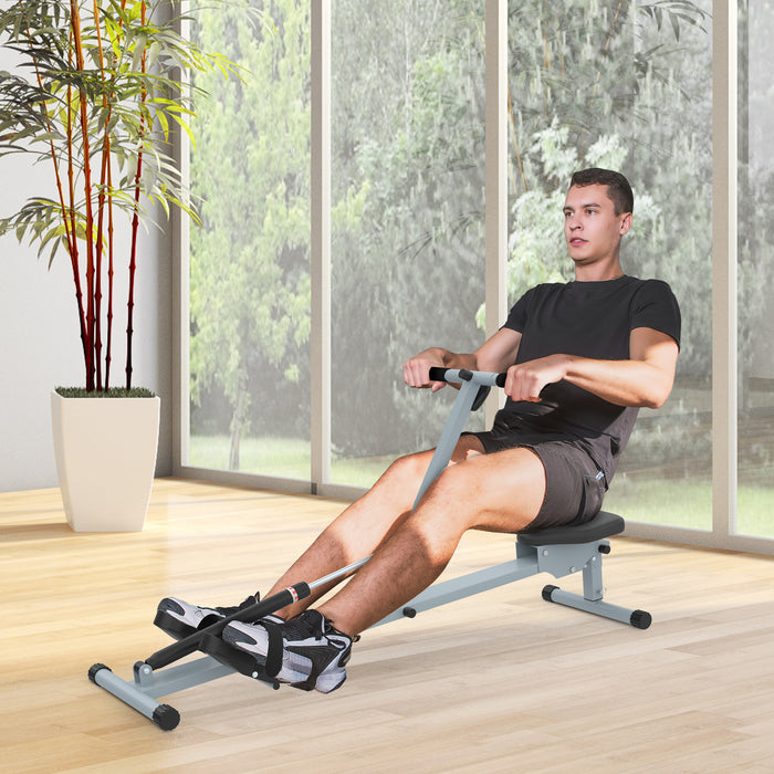 Rowing Machine with Advanced Monitoring - Full-Body Workout and Cardio Training Equipment - Ideal for Home Gym Enthusiasts