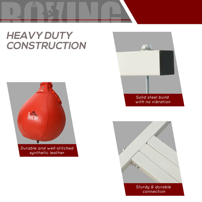 Adjustable Free-Standing Boxing Speed Bag Platform - Heavy-Duty Punching Bag Stand for Reflex Training - Ideal for Boxers and Fitness Enthusiasts