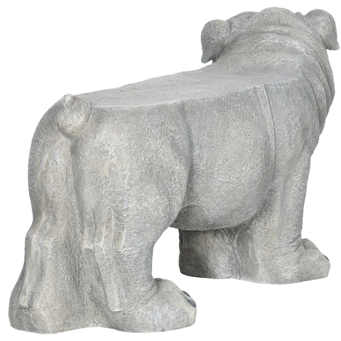 Realistic Pekingese Dog Sculpture - Garden Statue & Functional Stool for Outdoor Decor - Ideal for Animal Lovers & Home Beautification