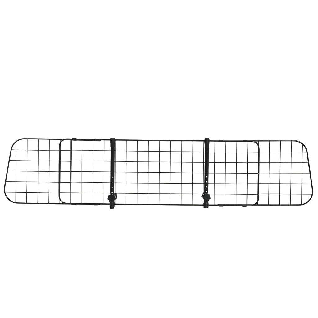 Heavy Duty Pet Dog Car Barrier in Black - Secure Vehicle Safety Mesh Partition for Travelling with Dogs - Keeps Pets Safe and Distracted Driving at Bay