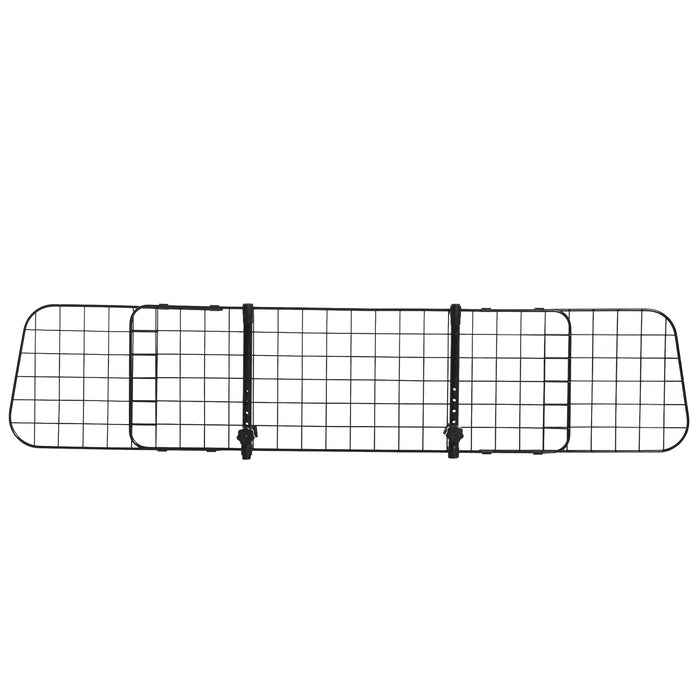 Heavy Duty Pet Dog Car Barrier in Black - Secure Vehicle Safety Mesh Partition for Travelling with Dogs - Keeps Pets Safe and Distracted Driving at Bay