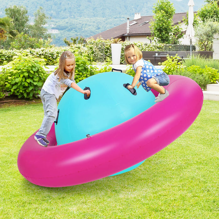 Inflatable Dome Rocker - Kids' Bouncer with 6 Built-in Handles - Perfect Play Accessory for Children