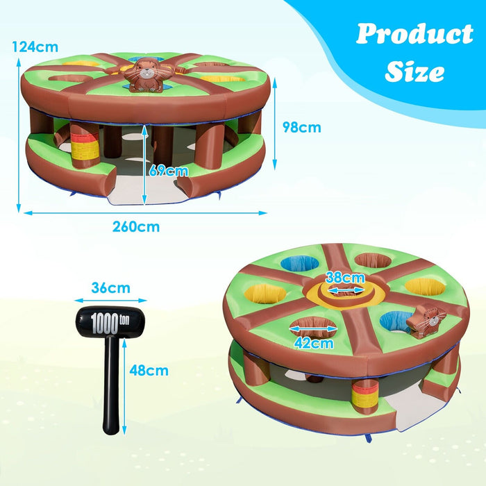 Giant Inflatable Hammering Toy - Kids Pounding Play Toy with 480W Blower - Fun and Physical Engagement Toy for Children