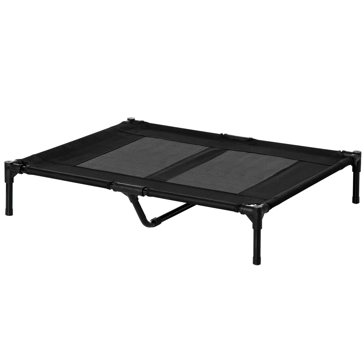 Elevated Pet Cot with Metal Frame - Large Cooling Mesh Bed for Dogs and Cats, Ideal for Camping and Outdoor Use - Lifted and Portable Design for Indoor Comfort and Airflow
