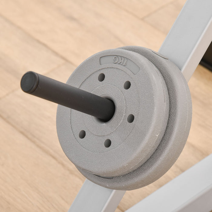 Adjustable Squat Rack Stand - Portable Barbell and Weights Holder for Weight Lifting - Ideal for Home Gym Workout Training