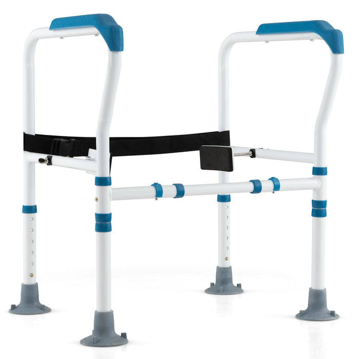 Safety Frame for Toilet - Adjustable Height and Width, Stand Alone Design - Ideal for Elderly and Disabled Individuals