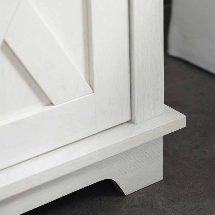 Bathroom Vanity Cabinet with Storage - Under Sink Design with Double Doors and Shelves, 60cm x 30cm x 60cm - Space-Saving Solution for Bathroom Organization