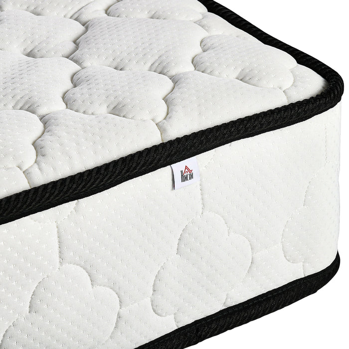 King Mattress with Pocket Springs - Breathable Foam & Individually Wrapped Coils, 200x150x18cm - Ideal for Comfortable, Supportive Sleep
