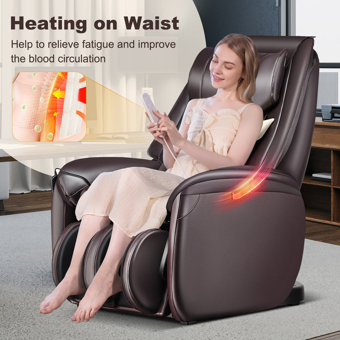 Zero Gravity 3D Massage Chair - Full Body Massage with Back Heater in Black - Ideal for Stress Relief and Relaxation