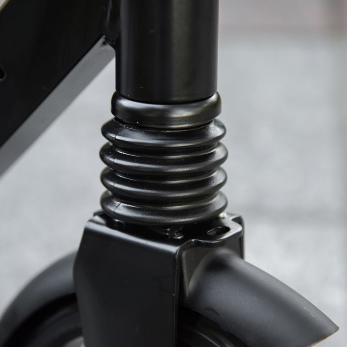 Folding Kick Scooter with One-Click Operation - Adjustable Handlebar, Kickstand, Dual Brakes, Shock Absorption, for Ages 14+ - Quick Fold Design for Teens and Adults