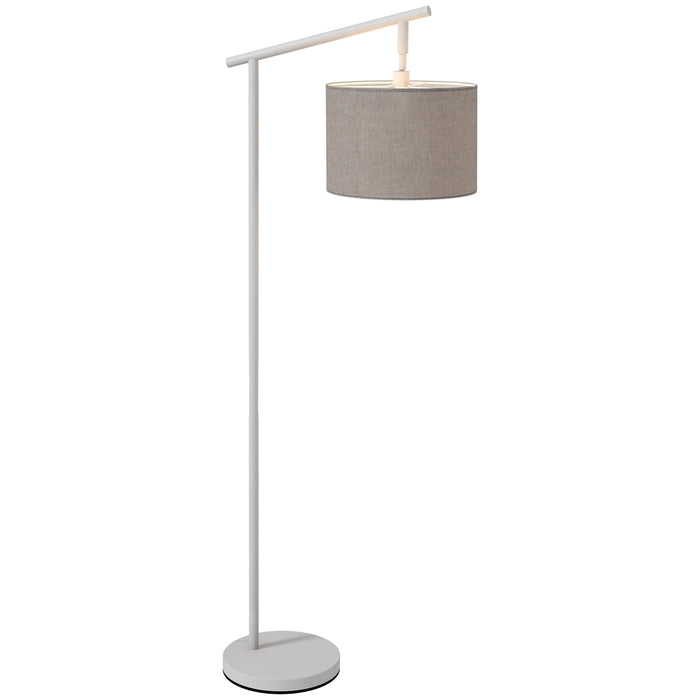 Rotating Modern Floor Lamp - 350° Adjustable Lampshade with LED Bulb for Ambient Lighting - Ideal for Living Room and Bedroom Decor