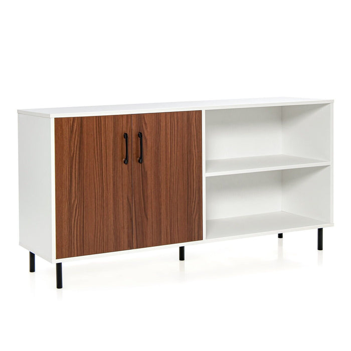 Kitchen Buffet Sideboard - 2/4 Door Design with Open Compartments - Ideal for Spacious Kitchen Storage Solutions
