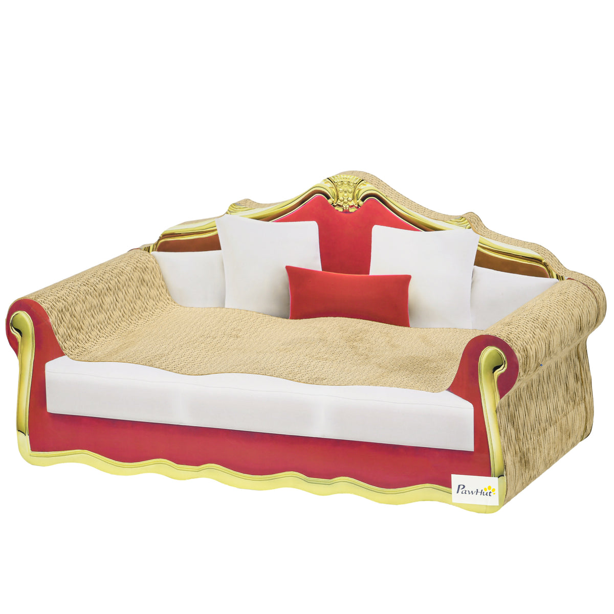Eco-Friendly Cat Scratching Board - Durable Cardboard Lounge and Bed Combo with Catnip Included - Perfect for Cat Scratching, Lounging, and Napping (58 x 29.5 x 29cm)