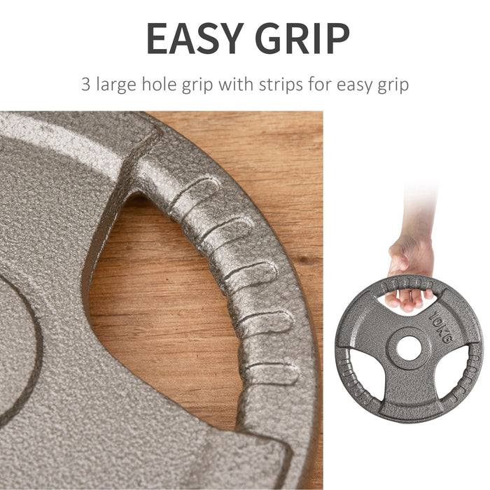 Olympic Grip Weight Plate Sets - 4 PCS for Strength Training, Crossfit & Weightlifting - Ideal Barbell Weights for Home Gym Setup