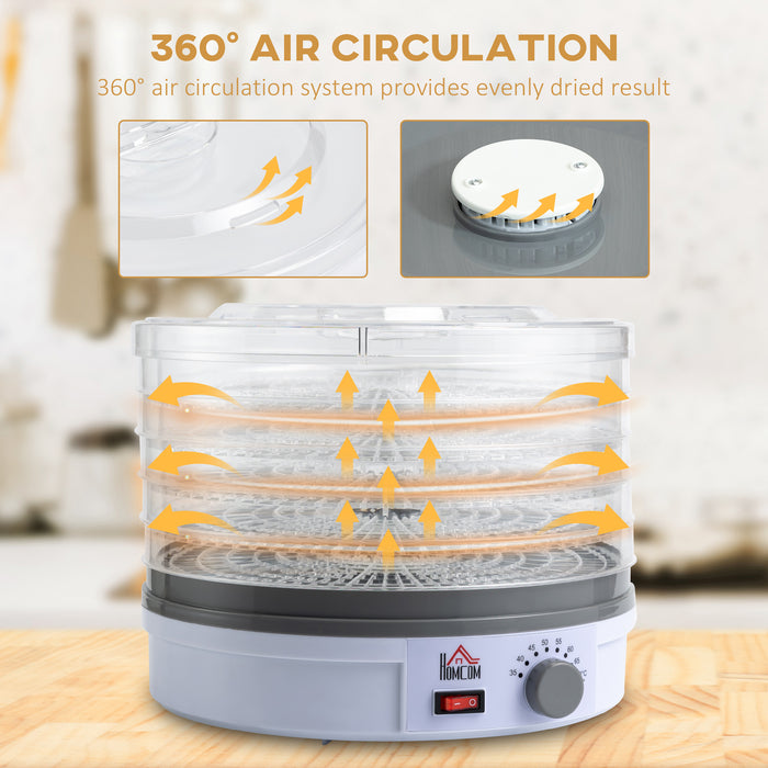 245W Electric Food Dehydrator - 5-Tier Dryer Machine with Adjustable Temperature Control for Various Foods - Ideal for Making Dried Fruits, Jerky, Veggies, Meats, and Pet Snacks
