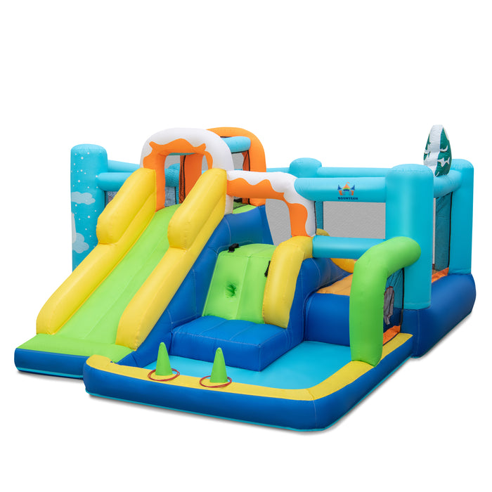 Jumbo Inflatable Brand - Bounce Castle with Long Slide and Large Ball Pit, Blower NOT Included - Perfect for Entertaining Kids at Parties Or Solving Space Problem for Fun Activities