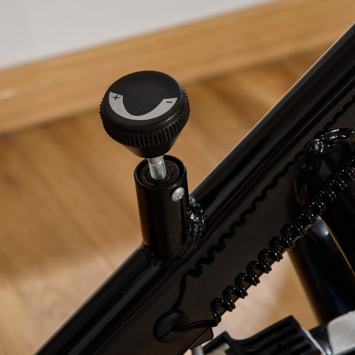 Indoor Cycling Fitness Station - 8kg Flywheel Exercise Bike with Adjustable Resistance - Cardio Workout Machine with LCD Monitor for Home Gym