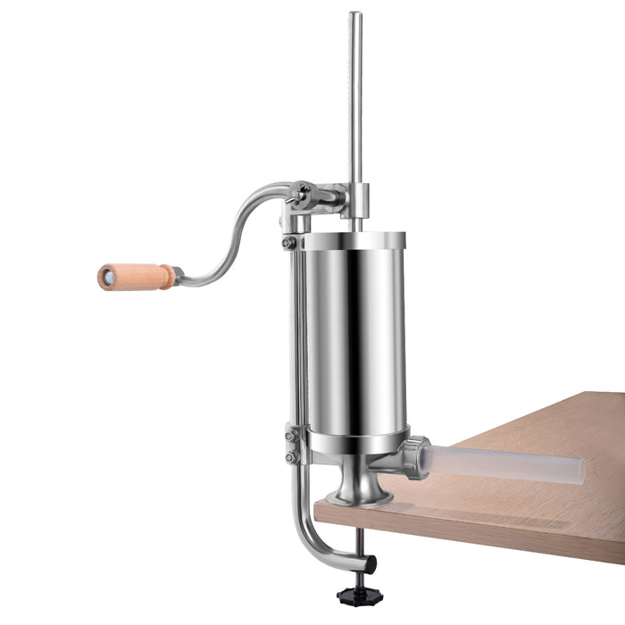 3L Vertical Sausage Stuffer - Stainless Steel Sausage Maker - Ideal for Home Chefs and Meat Lovers