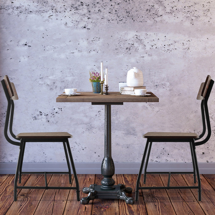 Set of 2 Dining Chairs - Robust Metal Legs, Kitchen Furniture - Perfect for Family Meal Times or Entertaining Guests