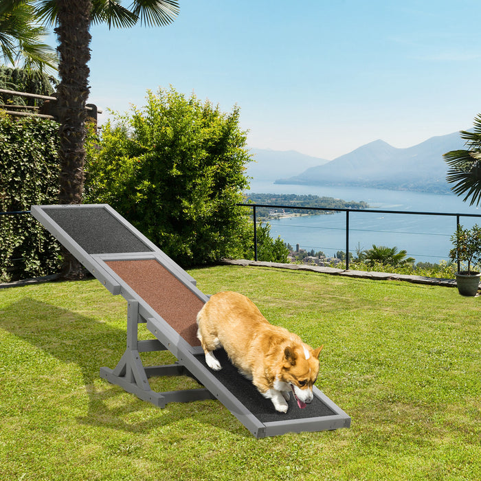 Agility Training Wooden Pet Seesaw - Large Dogs, Anti-Slip, Durable, 180cm Length - Outdoor Exercise and Play Equipment for Canine Fitness