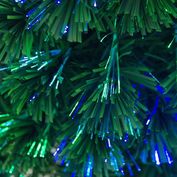 4ft Pre-Lit Artificial Christmas Tree with Snowflake Lights - 120cm Festive Green Holiday Decor - Ideal for Small Spaces & Celebrations
