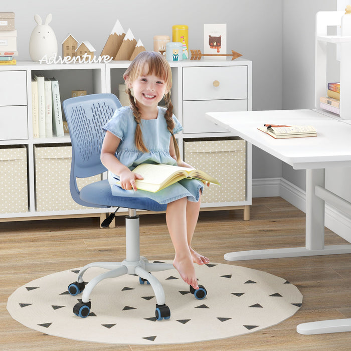 Ergonomic Children's Chair - Adjustable Height Study Chair in Blue - Ideal for Enhancing Kids' Learning Comfort