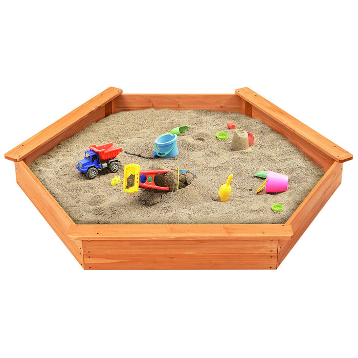 Child's Play Sandbox - Durable Wooden Design with Oxford cover and Seating Space - Perfect for Outdoor Fun and Creativity for Children