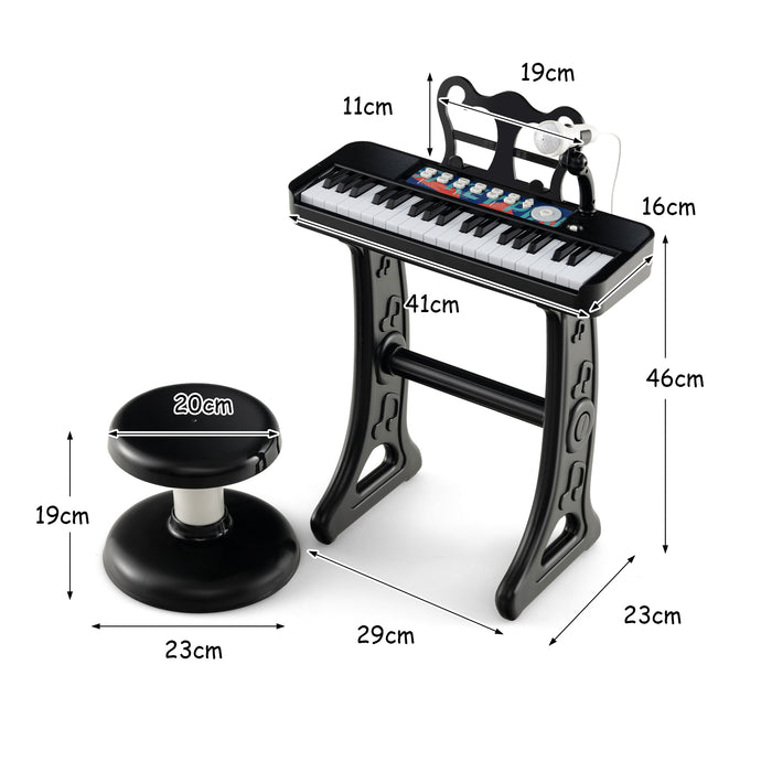 37-Key Electronic Keyboard for Kids - Interactive Piano Instrument with Microphone - Perfect for Budding Musicians and Learning Music Basics