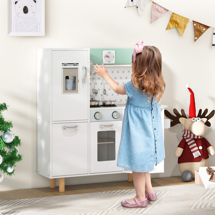 Pretend Play Kitchen Set for Kids - Features Stove and Ice Maker - Ideal for Imaginative and Creative Play