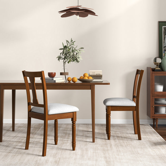 Linen Fabric Kitchen Chair - Dining Chair with Built-In Storage Space - Ideal Furniture Piece for Space-Efficient Dining Rooms