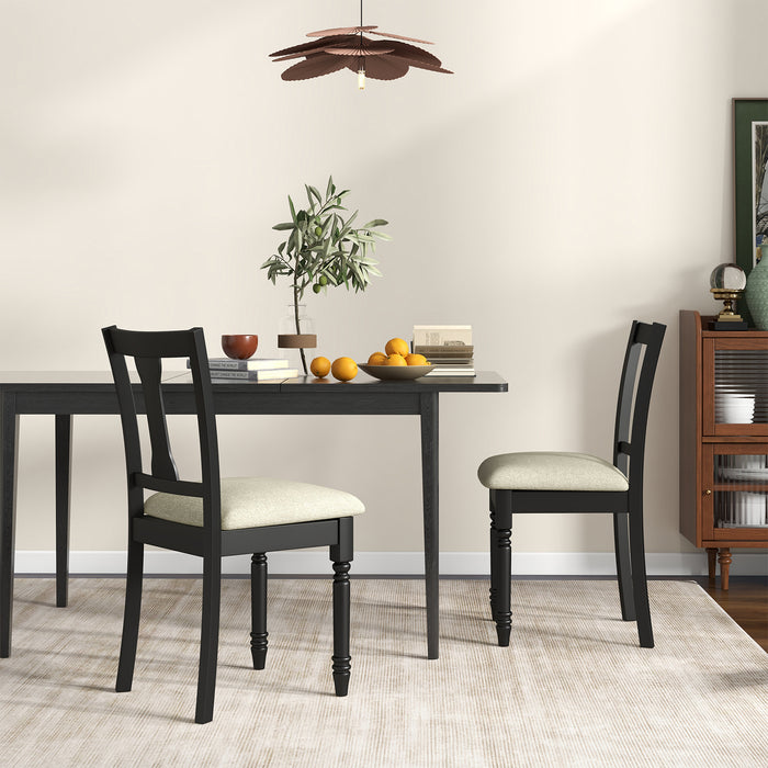 Linen Fabric Kitchen Chair - Dining Chair with Built-In Storage Space - Ideal Furniture Piece for Space-Efficient Dining Rooms