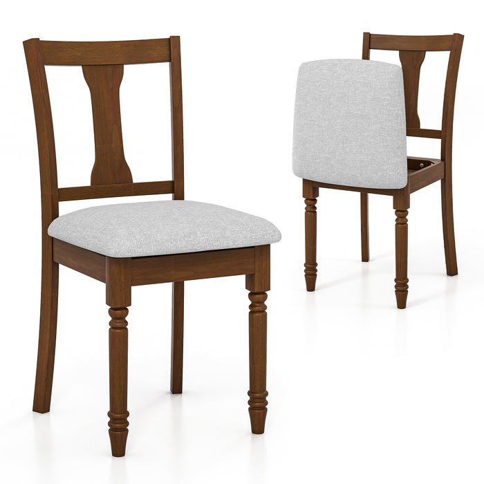 Linen Fabric Kitchen Chair - Dining Chair with Built-In Storage Space - Ideal Furniture Piece for Space-Efficient Dining Rooms