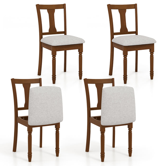 Linen Fabric Kitchen Chair - Dining Chair with Built-In Storage Space - Ideal Furniture Piece for Space-Efficient Dining Rooms