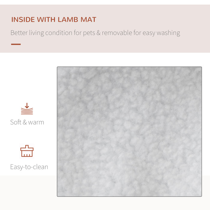 Portable Pet Carrier - Folding Dog and Cat Travel Bag with Durable PVC Oxford Fabric, Small Size 60x42x42 cm - Ideal for Miniature Dogs and Small Cats, Vibrant Red Color