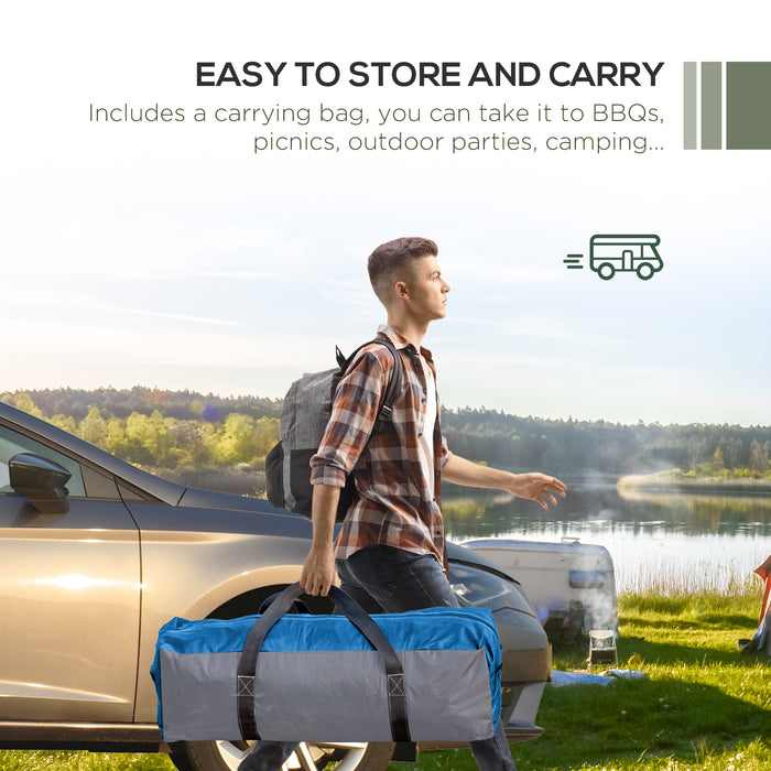 Outdoor Camping Gazebo 3.5x3.5M - Event Dome Shelter with Patio Sun Shade, Garden Arc Pavilion in Green - Ideal Sun Protection for Campers and Garden Parties