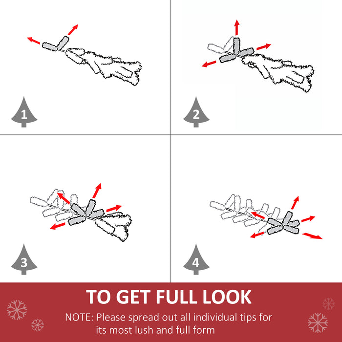 Prelit 1.5m Artificial Christmas Tree with Metal Stand - Lush Green Holiday Decor - Perfect for Festive Home or Office Display